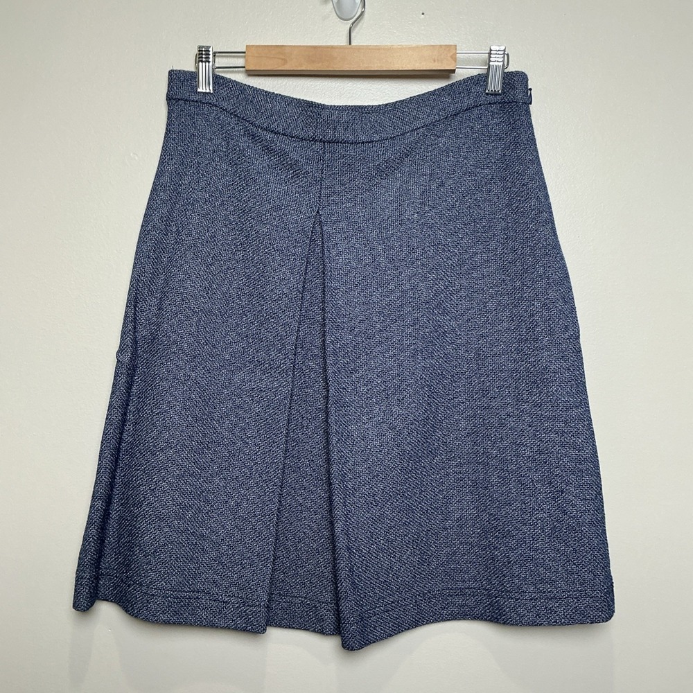 St. John Women's Pleated Skirt Size 10* Wool Blend Knit Knee Length